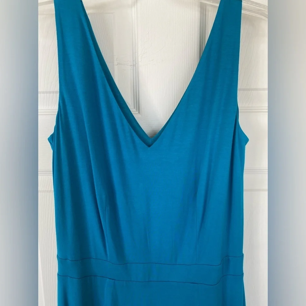 BODEN Elisa Jersey Blue Sleeveless Dress - Picture 2 of 8